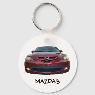 Endast Mazda3-knappens nyckelkedja Mazda 3-framsid Nyckelring