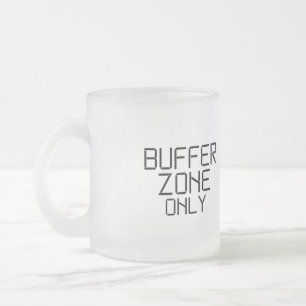 Endast minimalistisk buffertzon frostad glasmugg