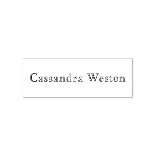 Endast minimalistisk Elegant #9 Namn Självfärgande Stämpel