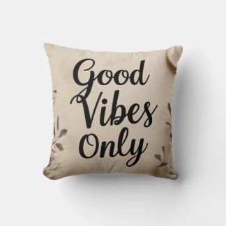 Endast minimalistiska bra vibes kudde