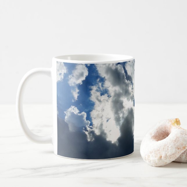 Endast moln kaffemugg (Med munk)