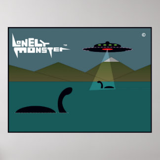 Endast monster och UFO Poster