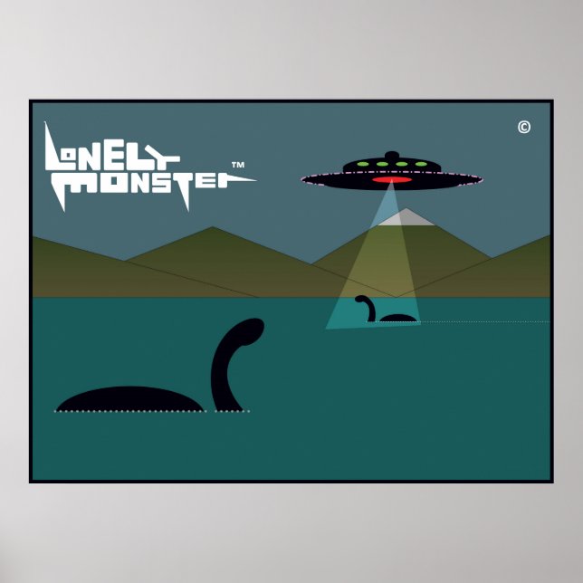 Endast monster och UFO Poster (Framsidan)