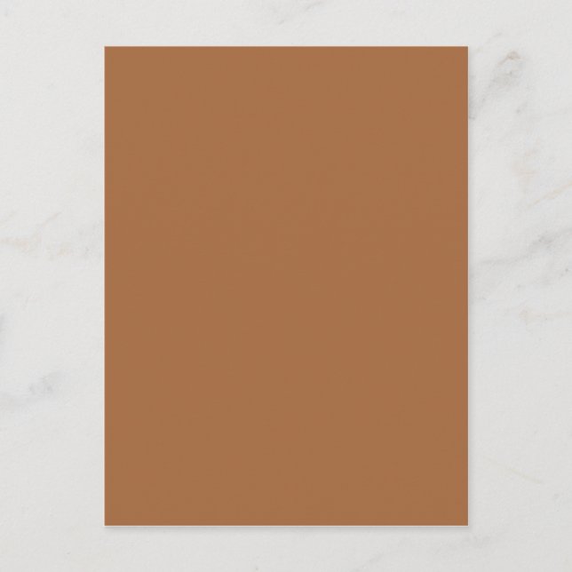 Endast mörk Sandy Beige Coffee Caramel Brown Färg Vykort (Framsida)