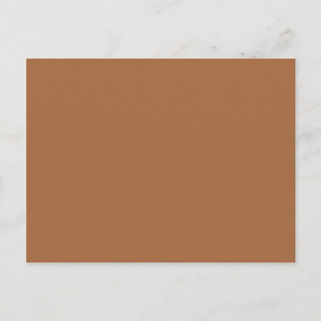 Endast mörk Sandy Beige Coffee Caramel Brown Färg Vykort (Framsida)