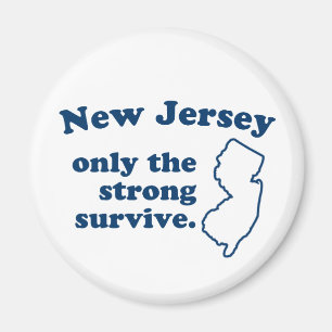 Endast new jersey Överlever starkt Magnet