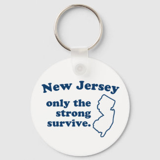 Endast new jersey Överlever starkt Nyckelring