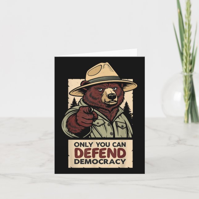 Endast ni kan försvara demokratin - mot auktoritär kort (Framsida)