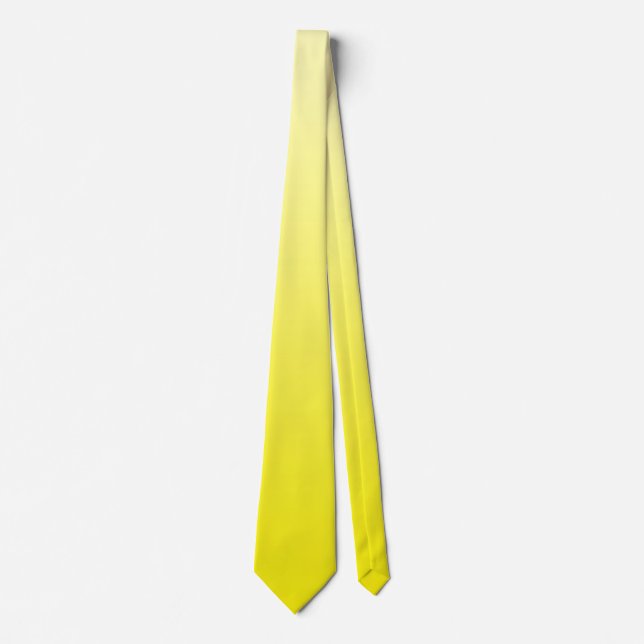 Endast övertoningar Färg - citron + din idé Slips (Framsida)