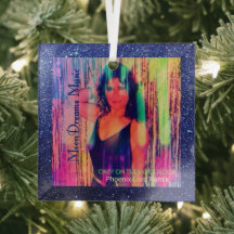 Endast på Dance Floor Remix Blå Ornament