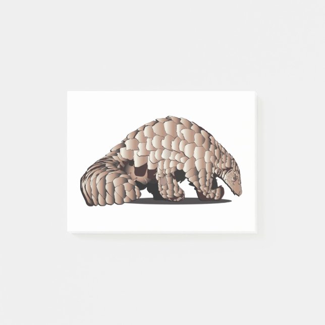 Endast PANGOLIN Post-it Block (Framsida)