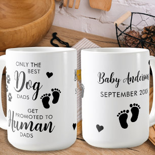 Endast Pappa för bästa Hund-Graviden Kaffemugg