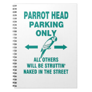 Endast parkering anteckningsbok