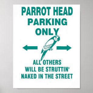 Endast parkering poster
