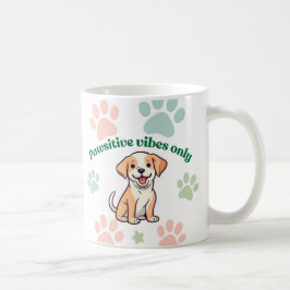 Endast pawsitiva vibes kaffemugg