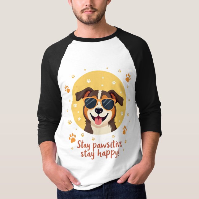 Endast pawsitiva vibes t shirt (Framsida)