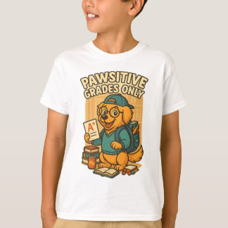 Endast Pawsitive Klass - Back to school Hund T-Shi T Shirt