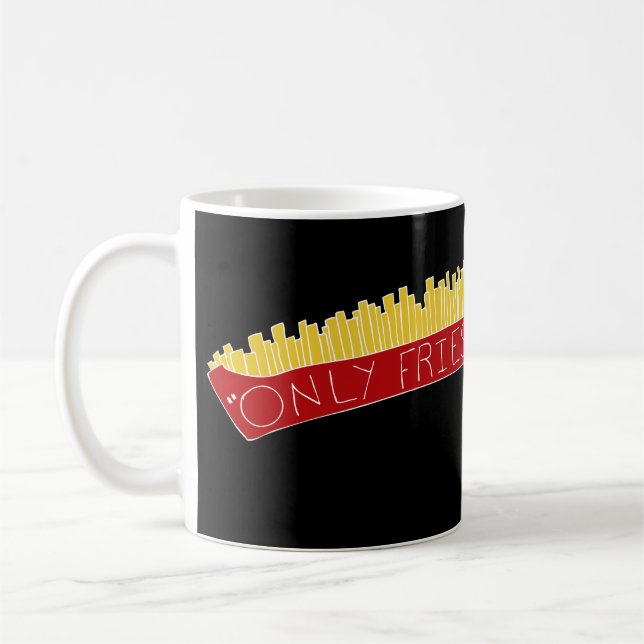 Endast pommes frites-dag 🍟 kaffemugg (Vänster)