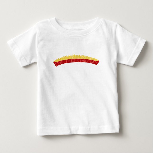 Endast pommes frites-dag 🍟 t shirt (Framsida)