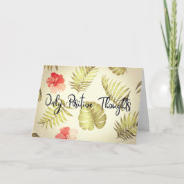 Endast positiva tankar kort