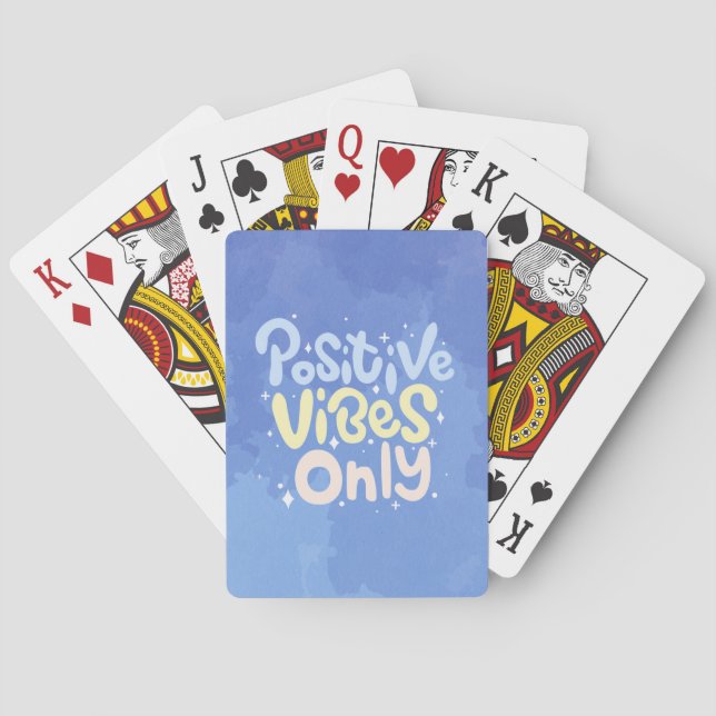 Endast Positiva Vibrationer Casinokort (Baksidan)