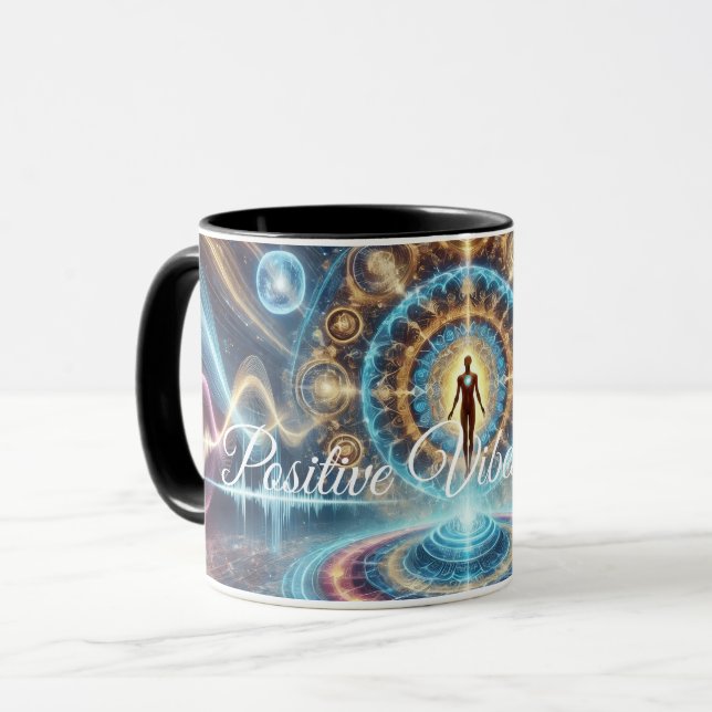 Endast Positiva Vibrationer Mugg (Framsida vänster)