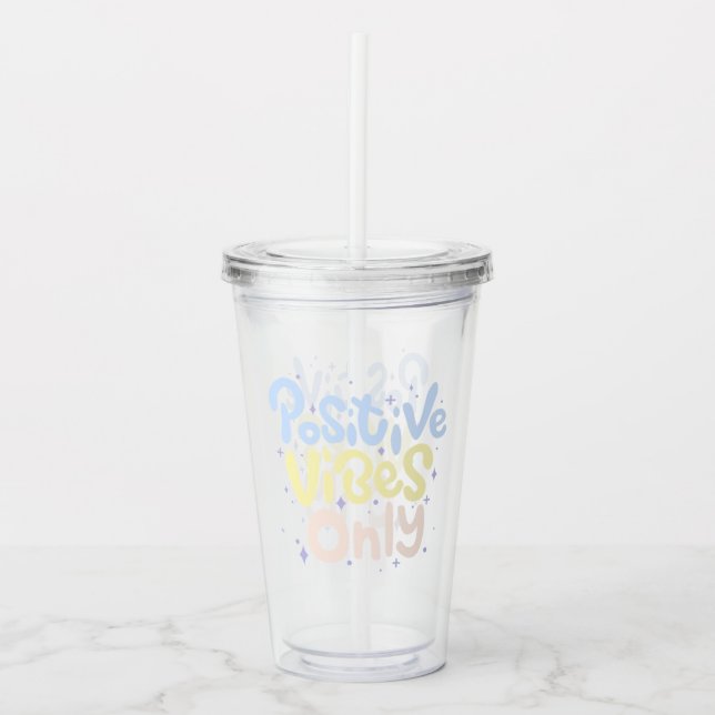 Endast Positiva Vibrationer Take Away Mugg (Framsida)