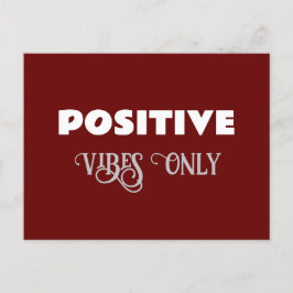 Endast positiva visioner vykort