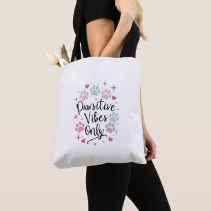 Endast primitiv vibes" Tote Bag - Cute Pastel Wome Tygkasse