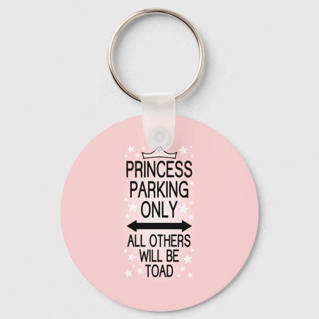 Endast princess Parking Nyckelring (Framsida)