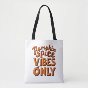Endast Pumpkin Spice Vibes - Retro 70s Groovy Tygkasse