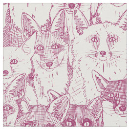 Endast rävar, körsbär, rosa av mjukt vitt tyg