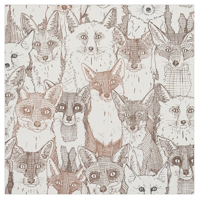 Endast rävar, , vit väv tyg (Provkarta)