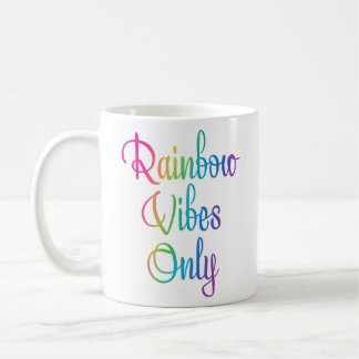Endast regnbåge Vibes Kaffemugg