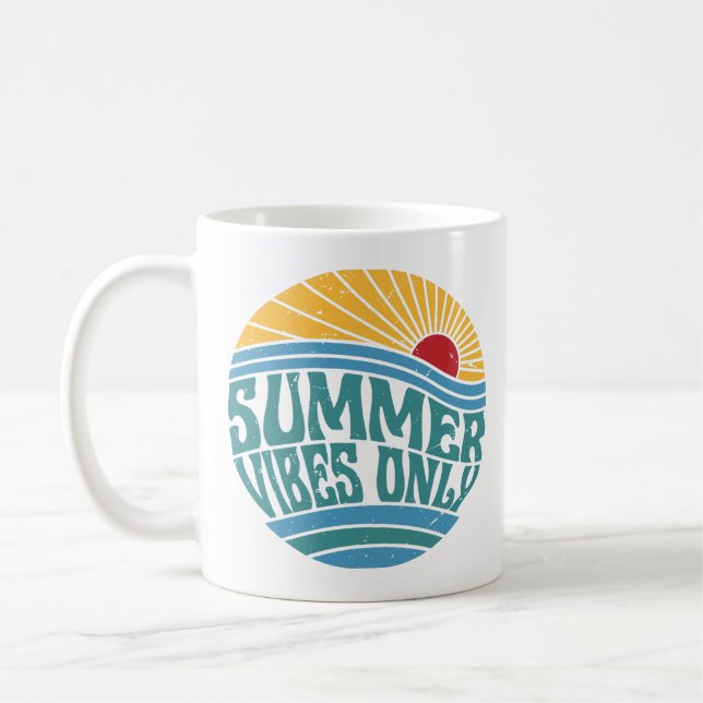 Endast Retro Summer Vibes Kaffemugg (Vänster)