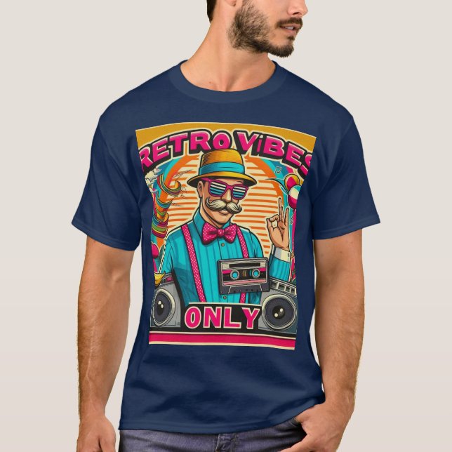 Endast Retro vibes T Shirt (Framsida)