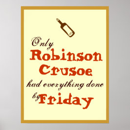 Endast Robinson Crusoe Poster