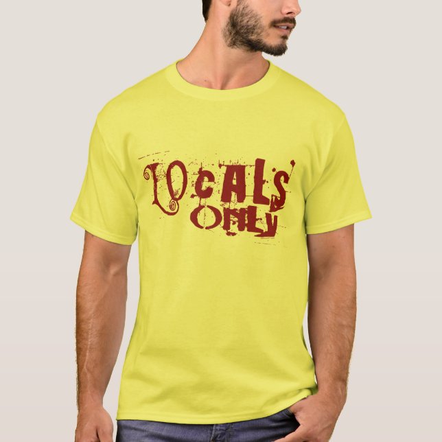 Endast röda lokaler tee shirt (Framsida)
