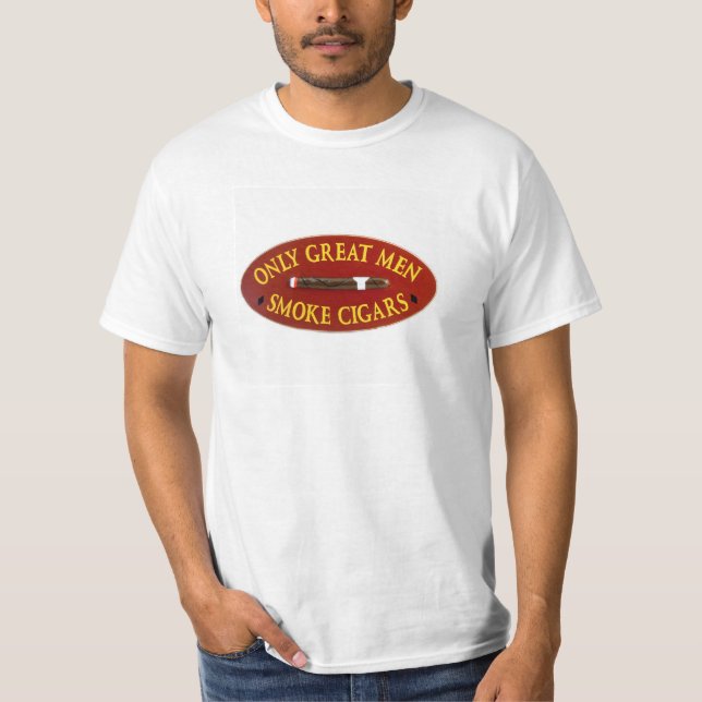 Endast röker den underbara manar cigarrer tee shirt (Framsida)