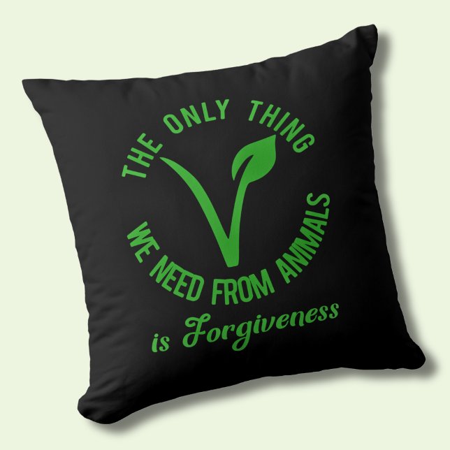 Endast Sak som vi behöver från djur är förlåtelse Kudde (Skapare uppladdad)