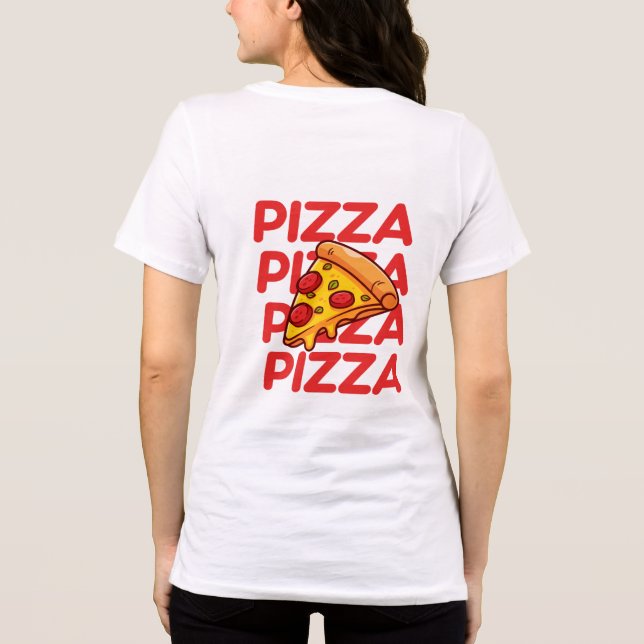 Endast segmentvyer | Funny Pizza Älskare T Shirt (Baksida)