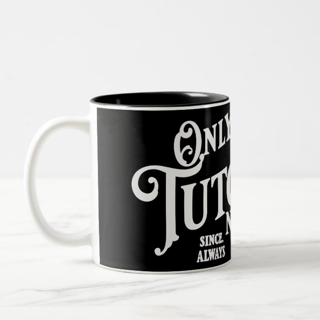 Endast självstudiekurser, ingen praktik Två-Tonad mugg (Vänster)