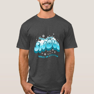 Endast Sjö Effect Snö i Chicago T Shirt