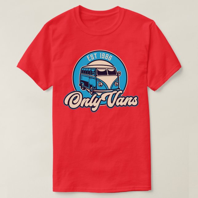 Endast skåpbilar t shirt (Design framsida)