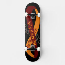 Endast skateboard Zazzle Typsnitt