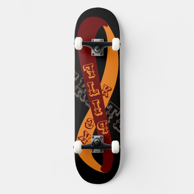 Endast skateboard Zazzle Typsnitt (Framsida)