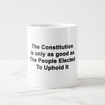 Endast som Bra som Politikar Jumbo Mugg