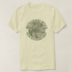 Endast spelare av Grönt för blågräs-musik-rikt T Shirt
