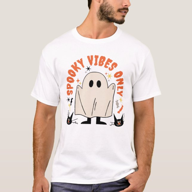 Endast Spooky Vibes T Shirt (Framsida)