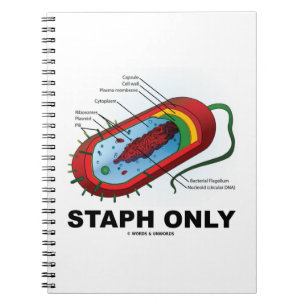 Endast statiskt (bakteriediagram Prokaryote Bacter Anteckningsbok Med Spiral